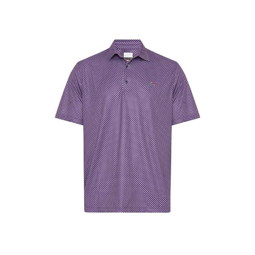 Greg Norman Men's Diamond Foulard Polo - Elderberry