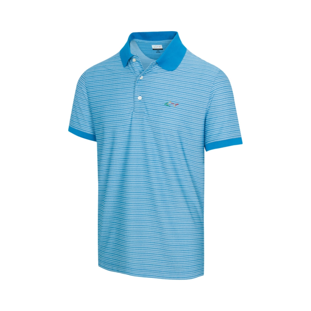 Greg Norman Men's Mini Jacquard Polo - Santorini