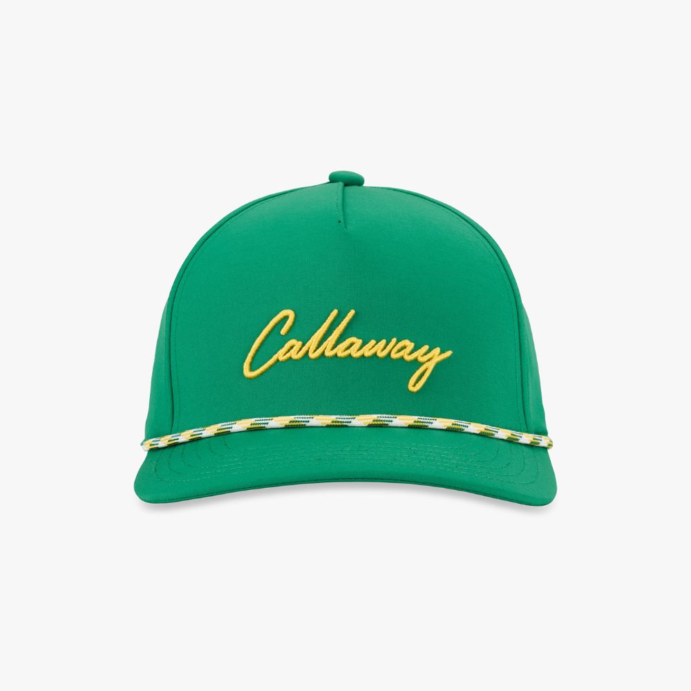 Callaway Men's Birdie Putt Rope Golf Cap - Green/Yellow