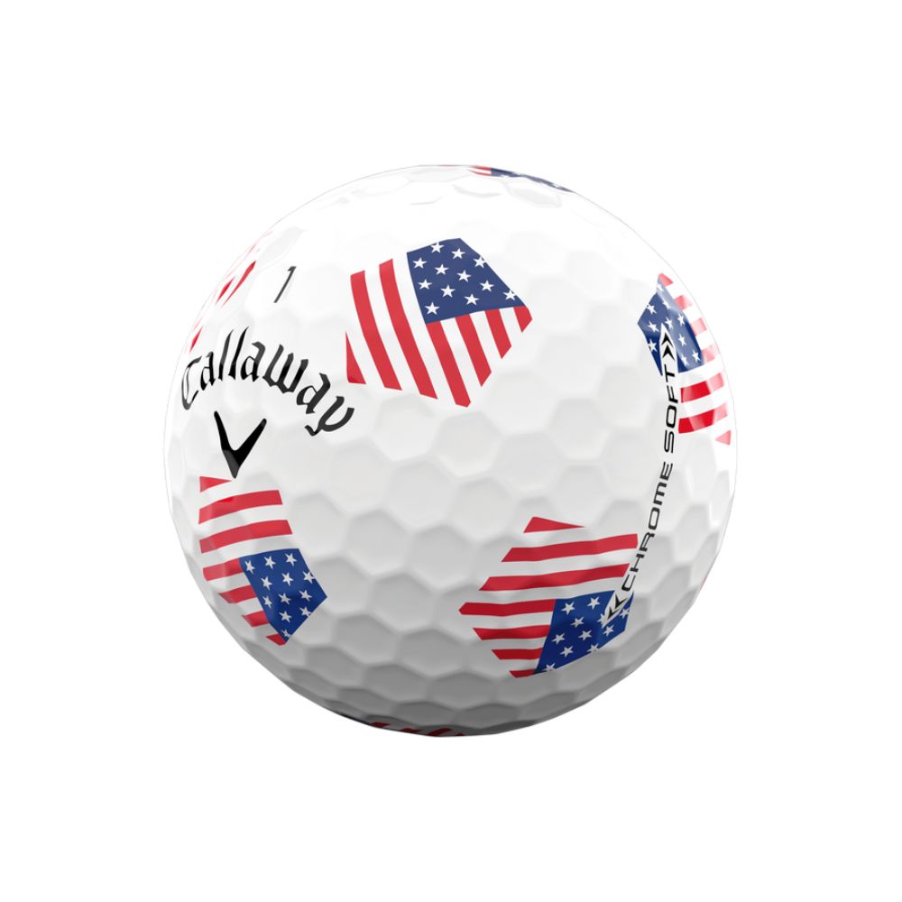 Callaway Chrome Soft Truvis Team USA Golf Balls - Limited Edition