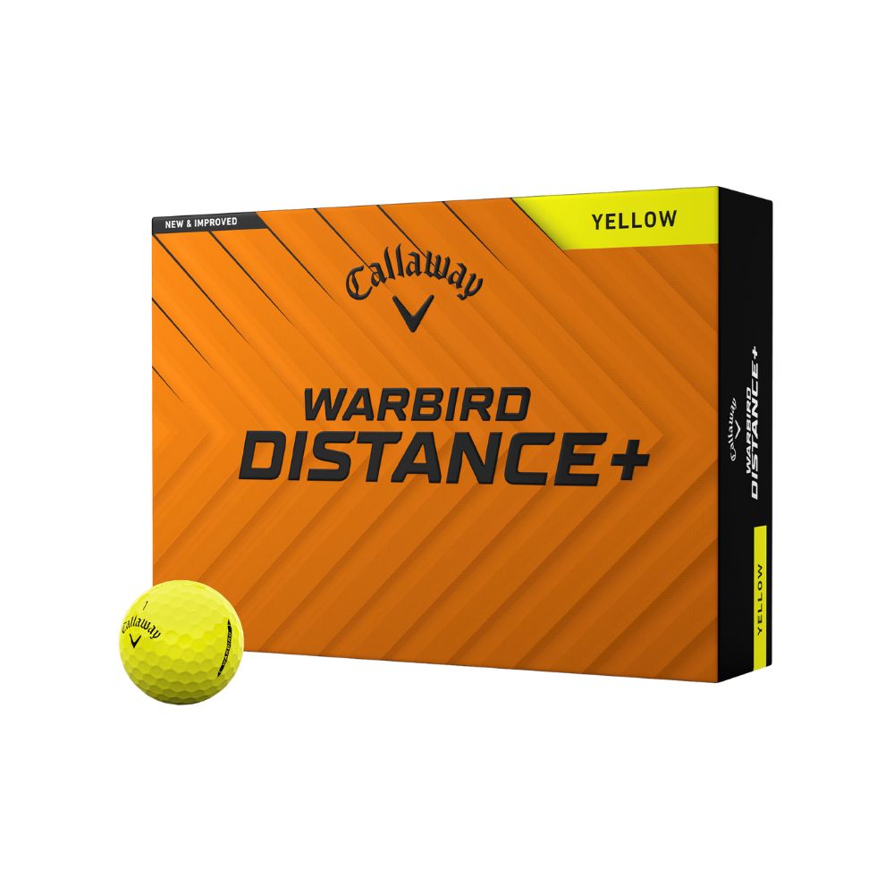 Callaway Warbird Distance+ Golf Balls - Yellow