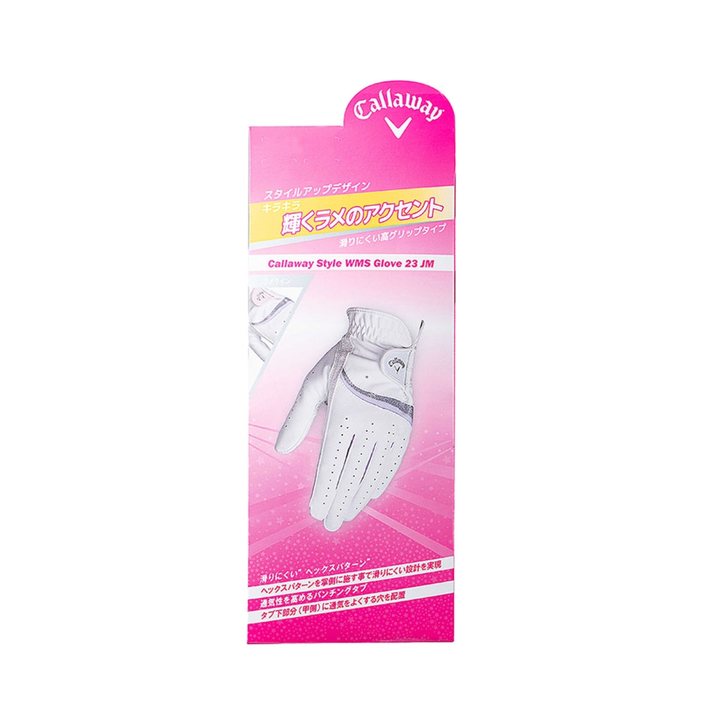 Callaway Women's Style Golf Glove - White/Silver