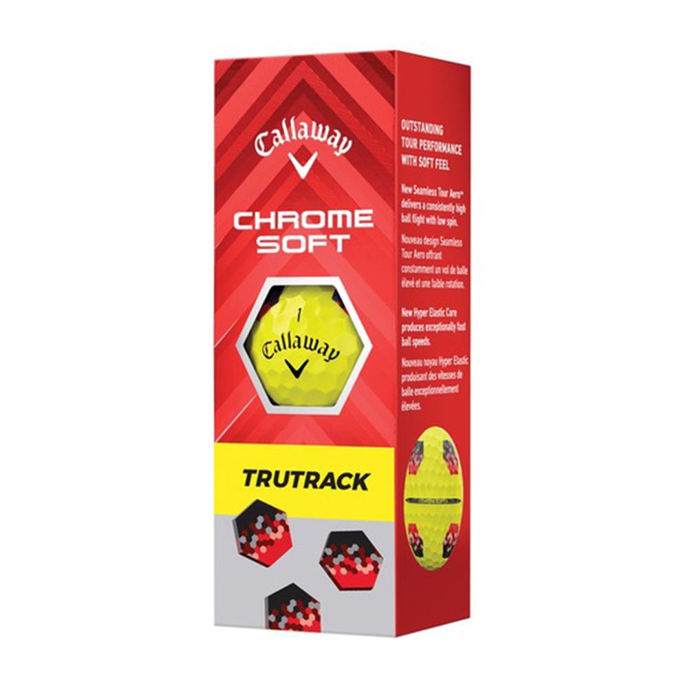 Callaway Chrome Soft TruTrack Golf Balls - Yellow