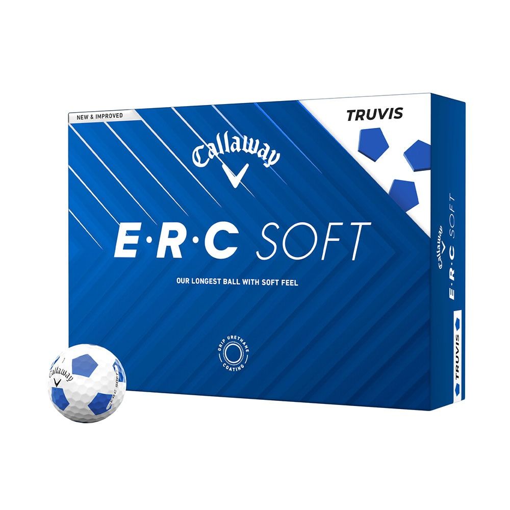 Callaway ERC Soft Truvis Golf Balls - White/Blue