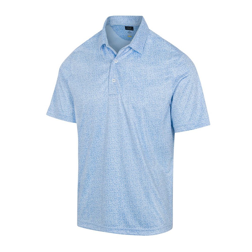 Greg Norman Men's Boomerang Polo - Blue Haze