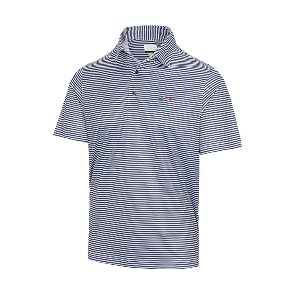 Greg Norman Classic Bar Stripe Polo - Navy