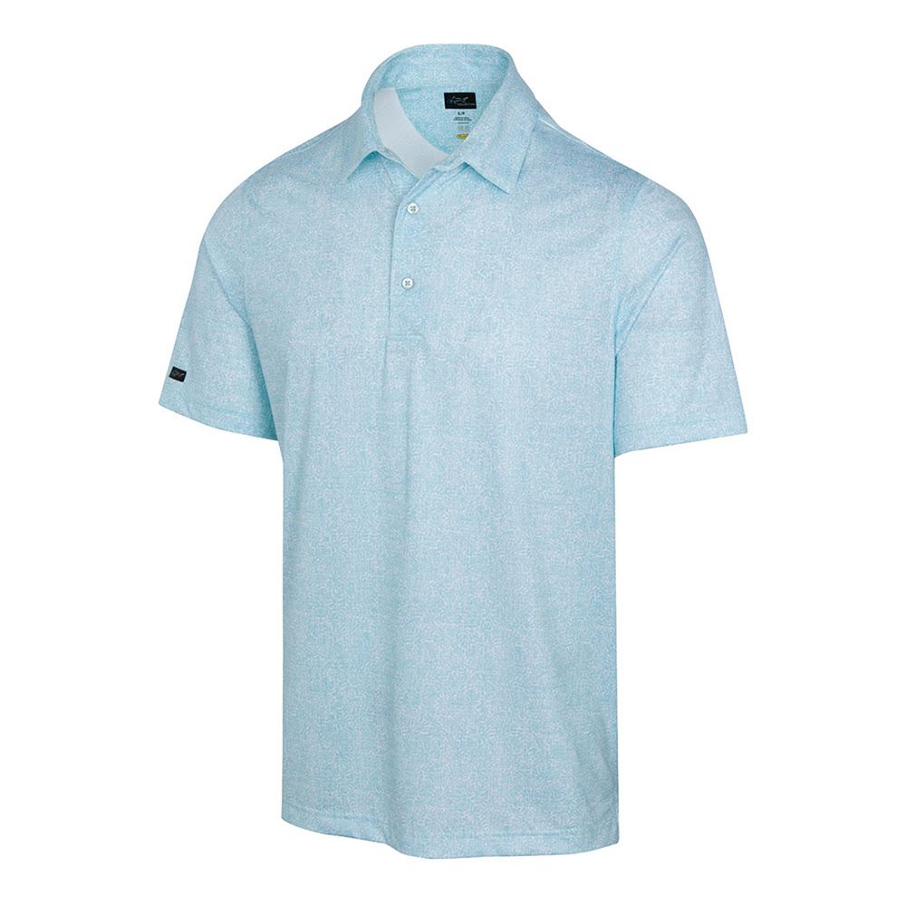 Greg Norman Men's Coral Fossil Polo - Oasis