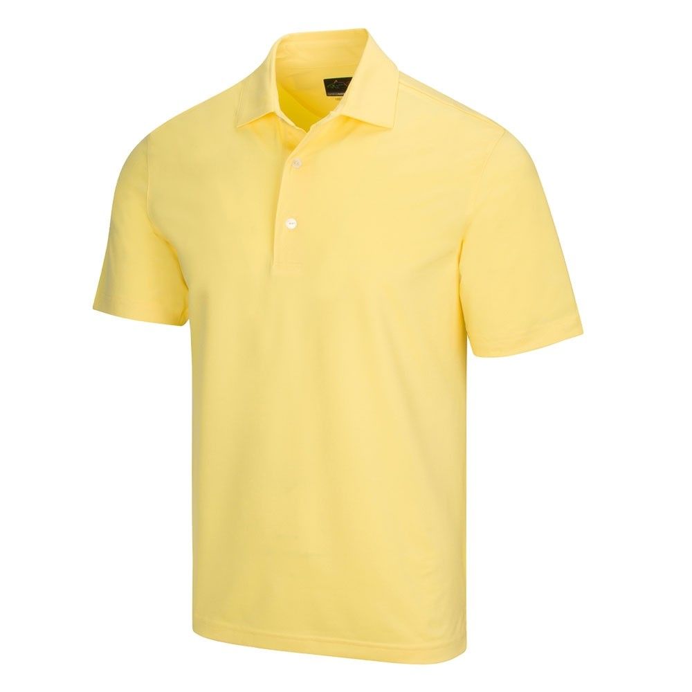 Greg Norman Men's Freedom Micro Stretch Polo - Lemon Palm