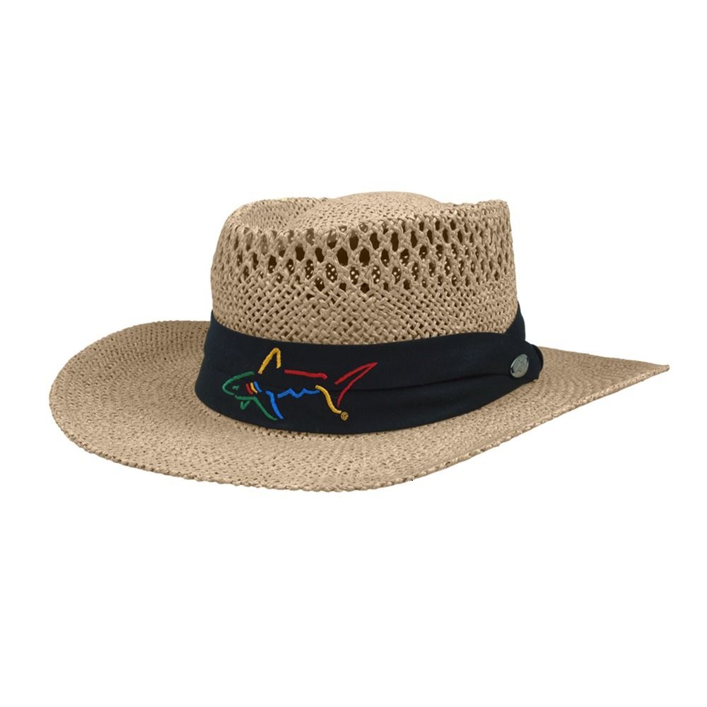 Greg Norman Men's Signature Straw Hat - Taupe