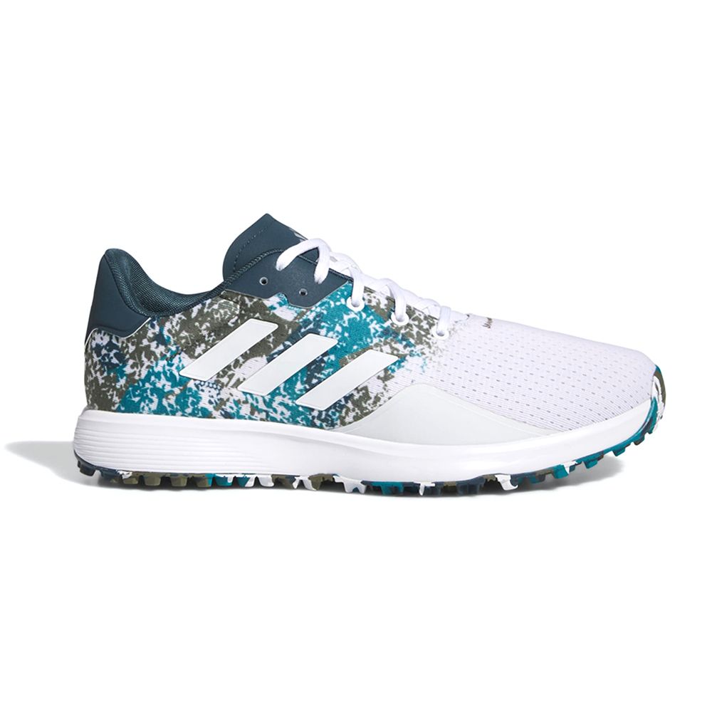 Adidas Men's S2G Spikeless Golf Shoes - Cloud White/Matte Silver/Arctic Night