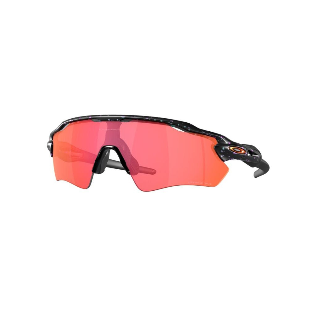 Oakley Radar EV Path Matte Green Purple Colorshift Splatter Sunglasses