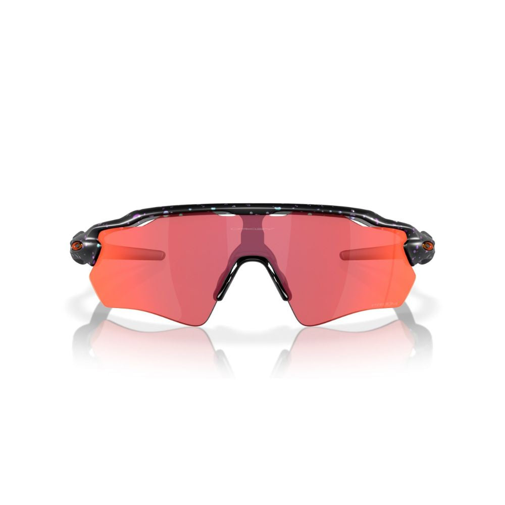Oakley Radar EV Path Matte Green Purple Colorshift Splatter Sunglasses