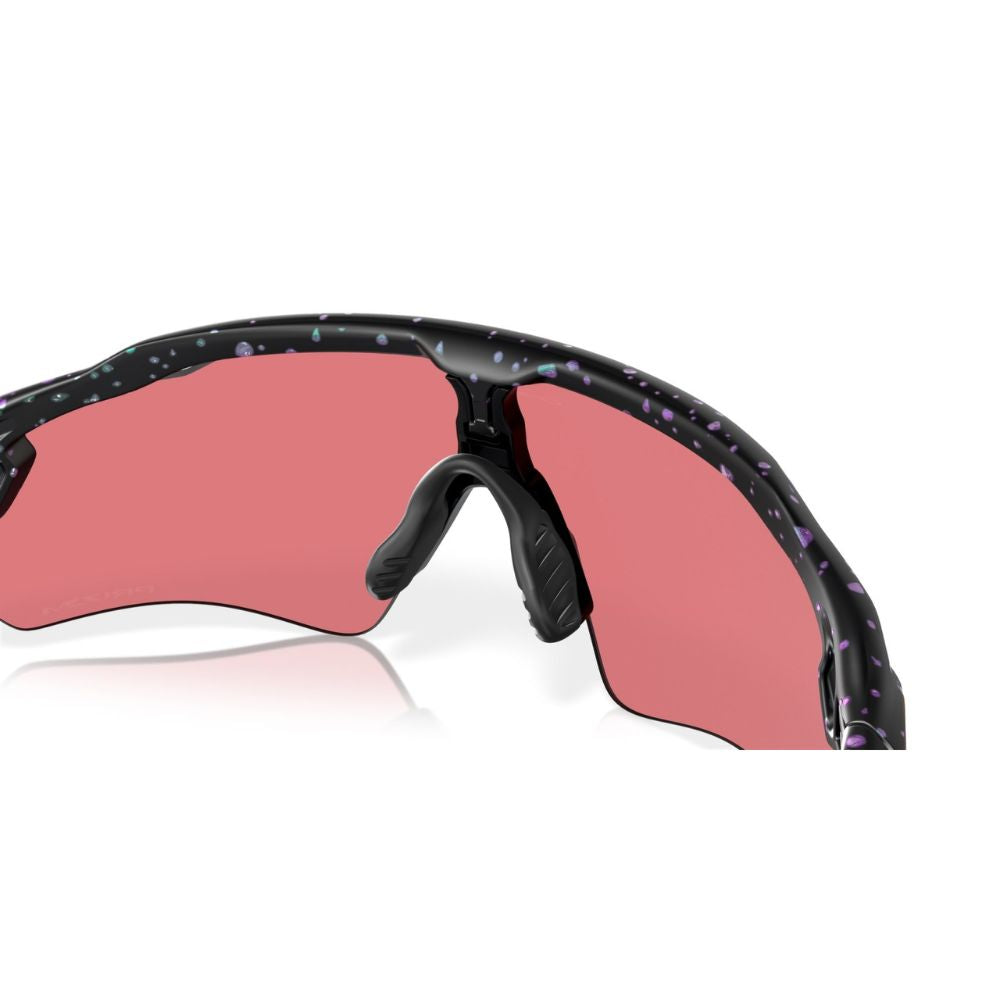 Oakley Radar EV Path Matte Green Purple Colorshift Splatter Sunglasses