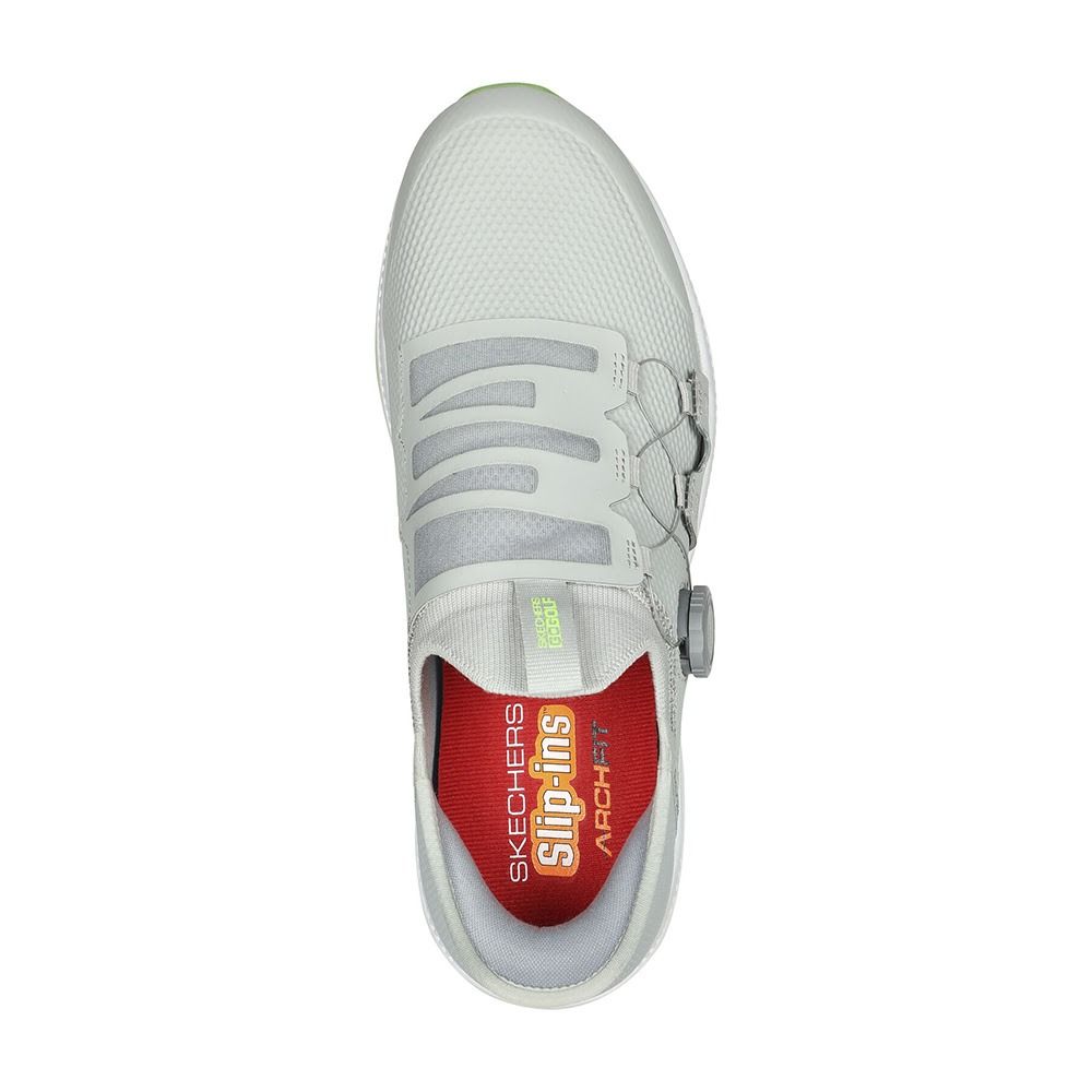 Skechers Go Golf Men's Elite 5 Slip Ins Arch Fit Golf Shoes - Grey/Lime