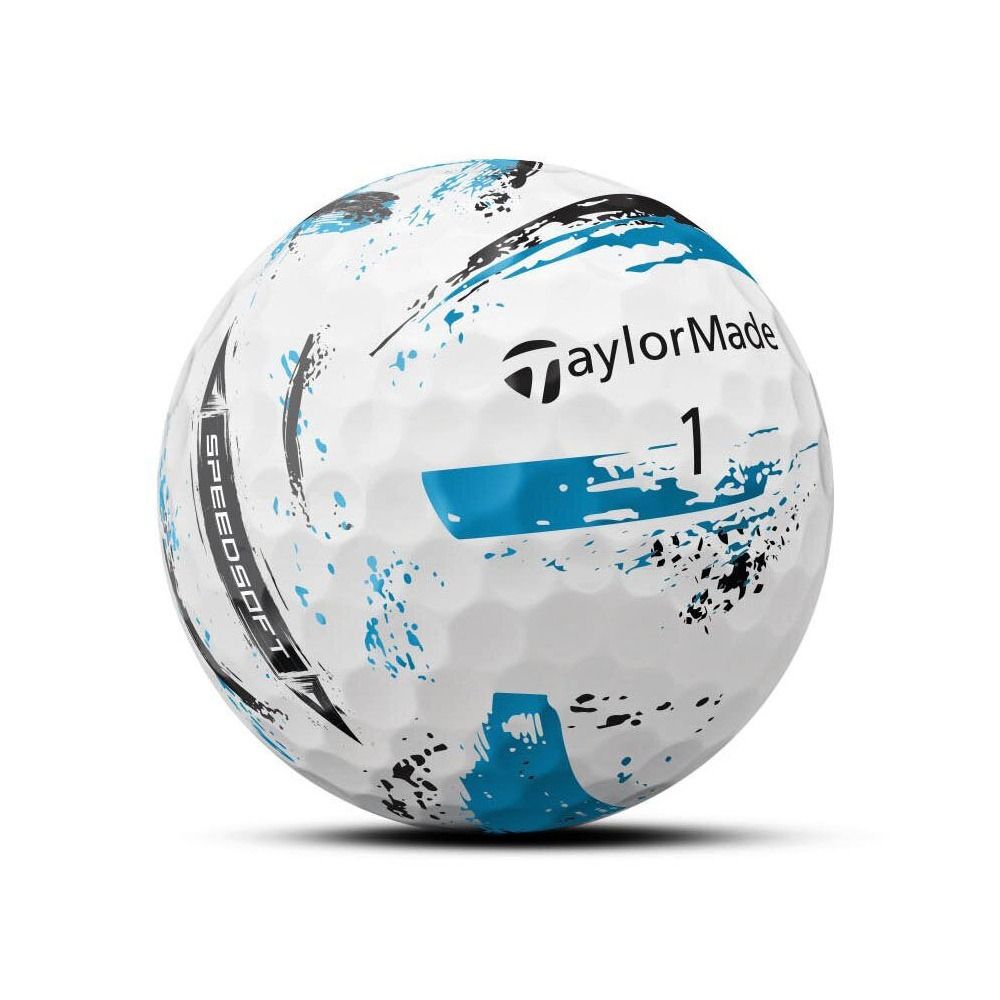 TaylorMade SpeedSoft Ink Golf Balls - Blue