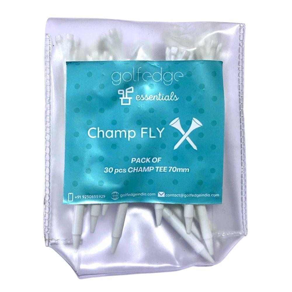 Golfedge 70mm Champ Fly White Plastic Tees (Pack of 30 Pcs) In India | golfedge | India’s Favourite Online Golf Store | golfedgeindia.com