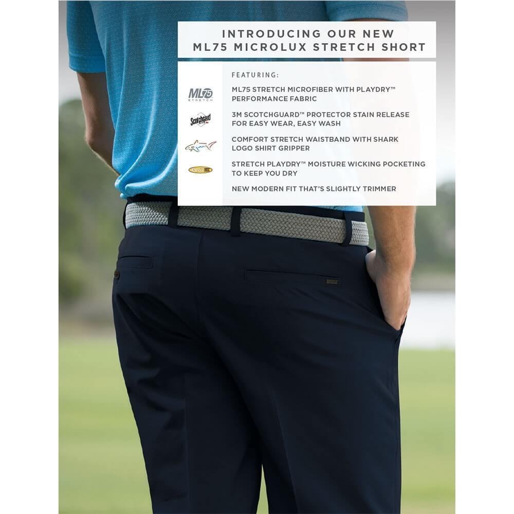 Greg Norman ML75 Microlux Stretch Shorts-Steel In India | golfedge | India’s Favourite Online Golf Store | golfedgeindia.com
