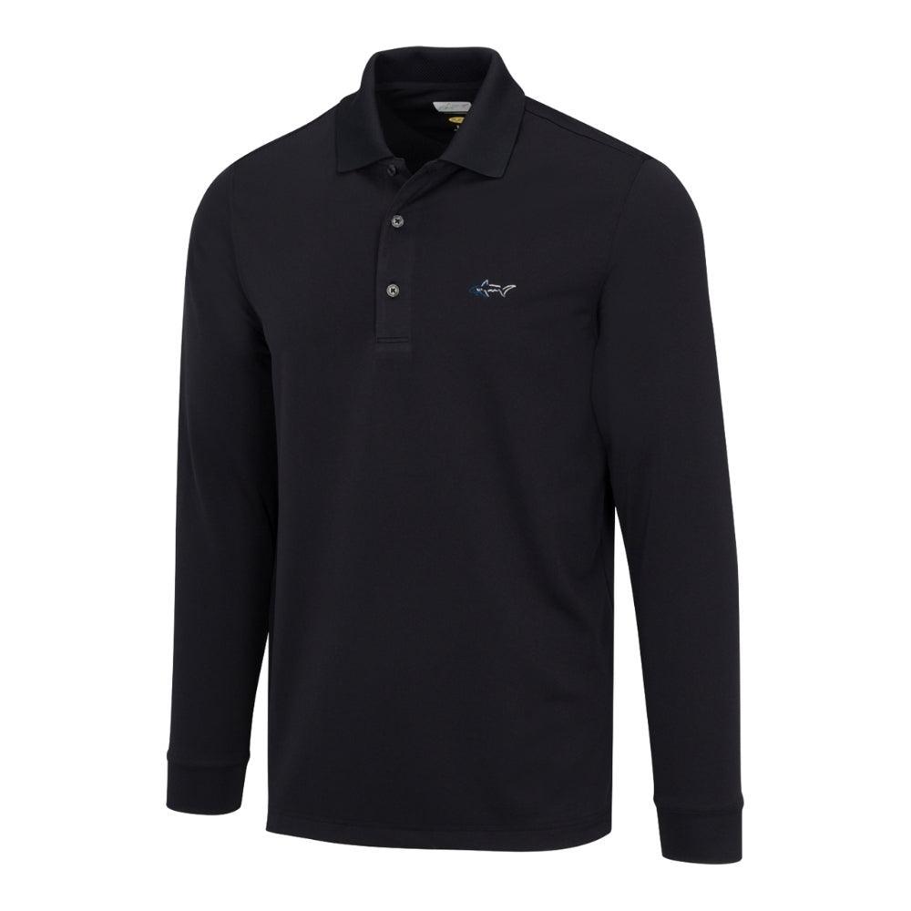 Greg Norman Protek Micro Pique L/S Polo Tshirt In India | golfedge | India’s Favourite Online Golf Store | golfedgeindia.com