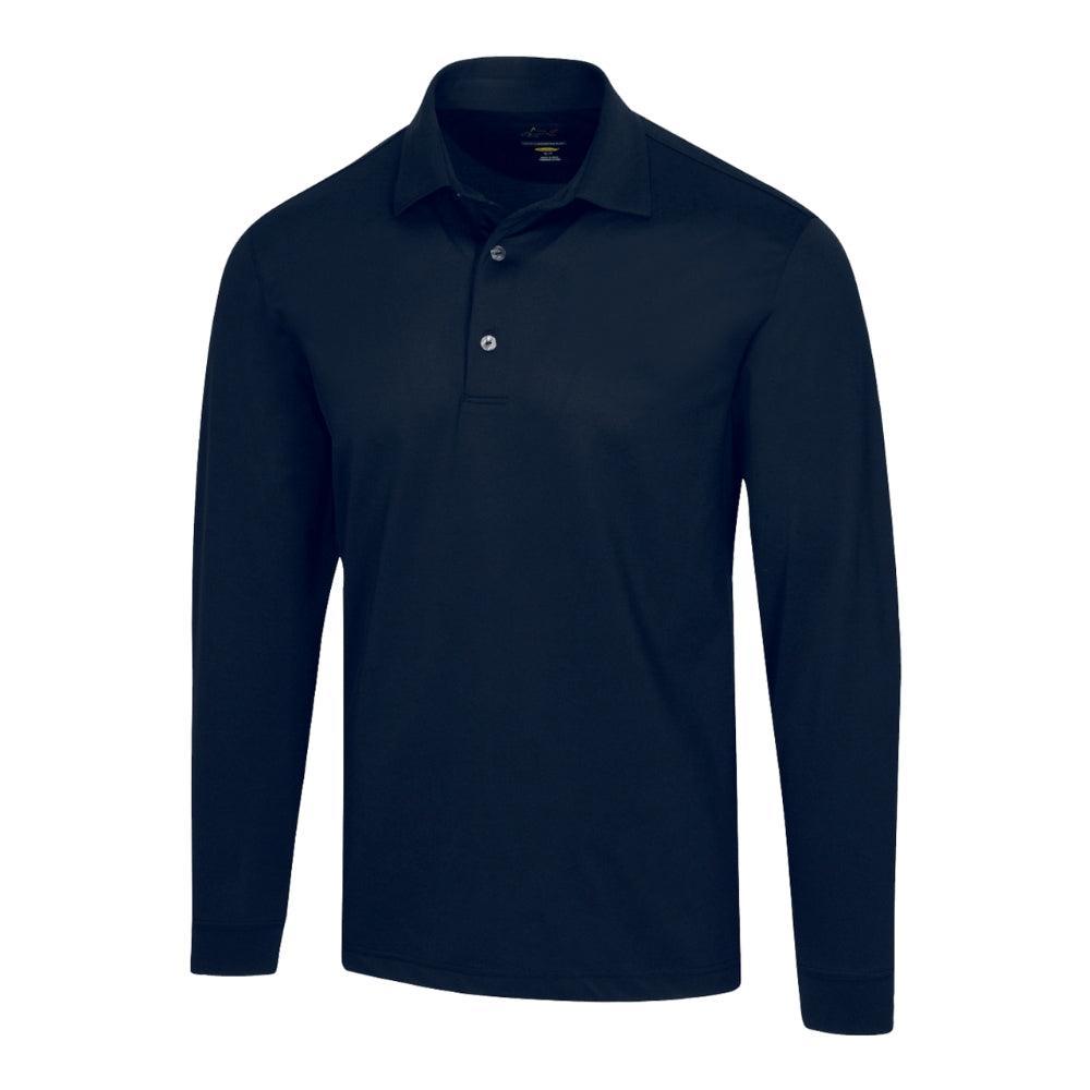 Greg Norman Protek Micro Pique L/S Polo Tshirt In India | golfedge | India’s Favourite Online Golf Store | golfedgeindia.com