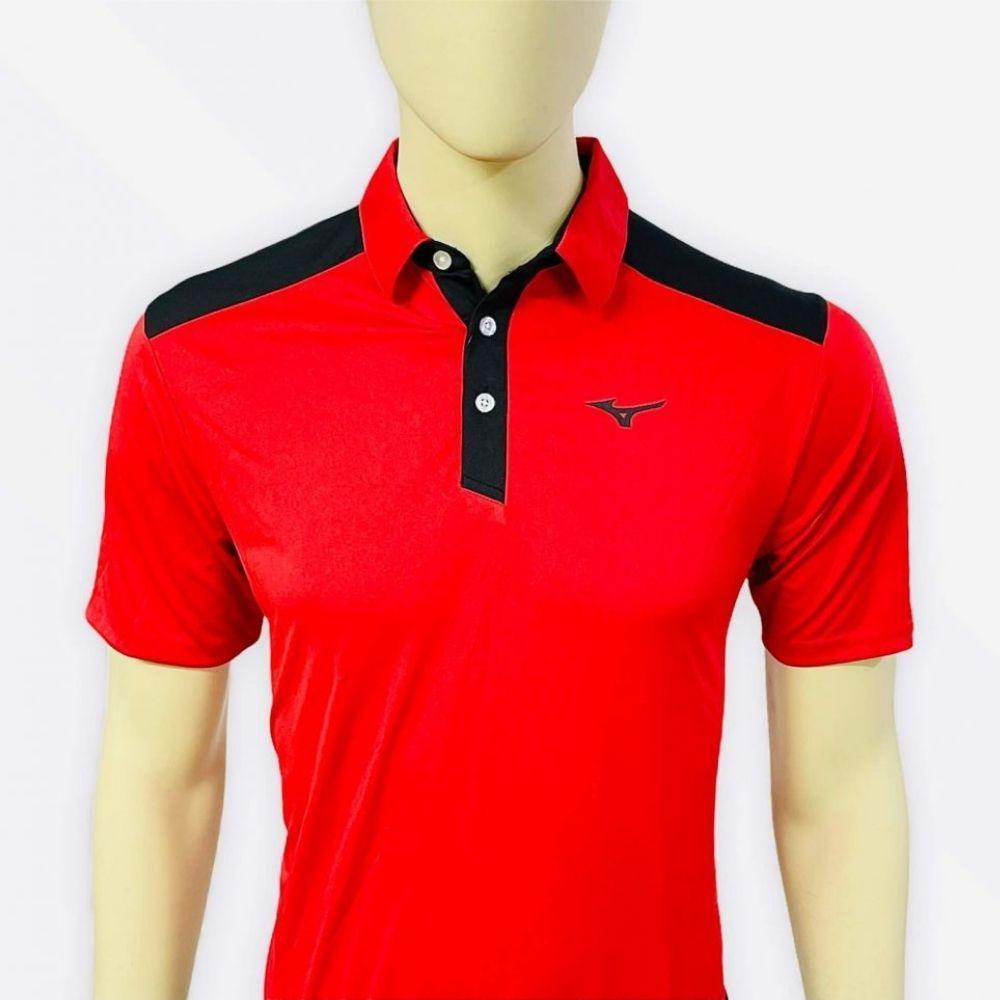 Mizuno Basic Contrast Yoke Polo T-Shirt In India | golfedge | India’s Favourite Online Golf Store | golfedgeindia.com