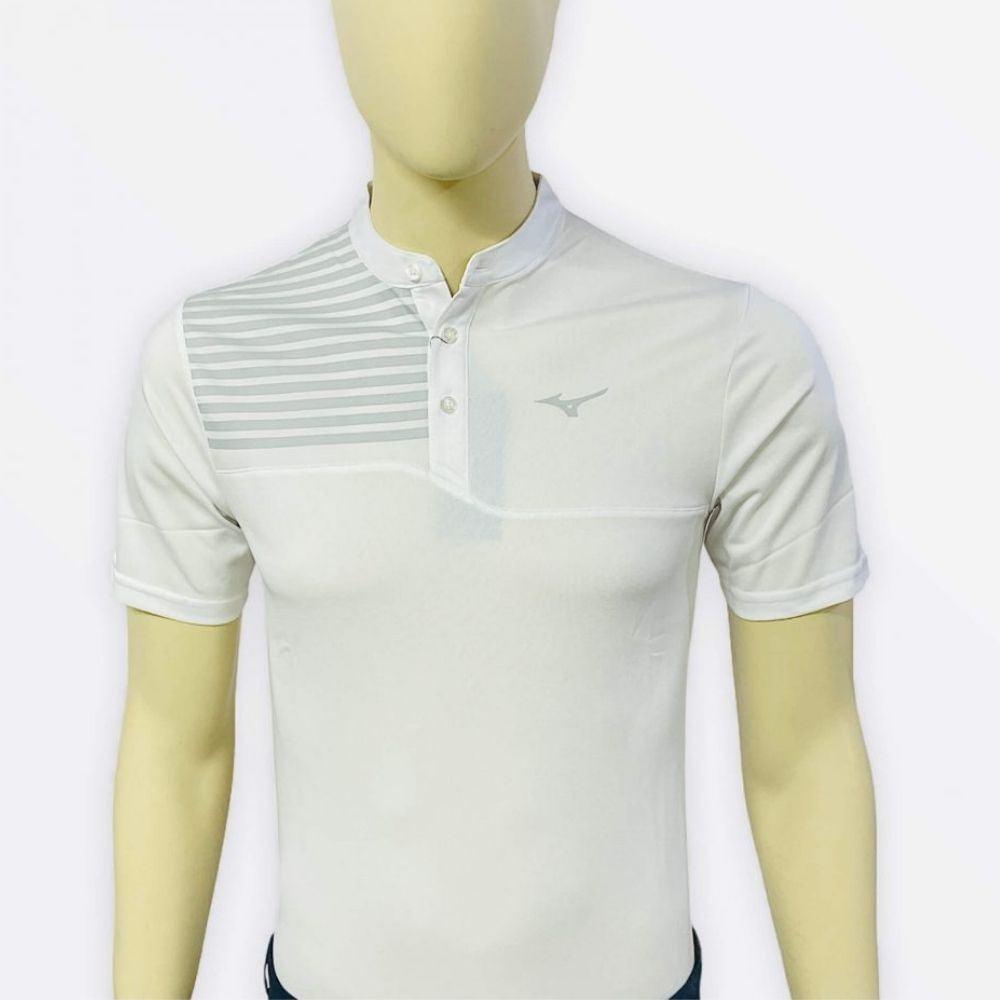 Mizuno Basic Stripe Panel Polo T-Shirt In India | golfedge | India’s Favourite Online Golf Store | golfedgeindia.com
