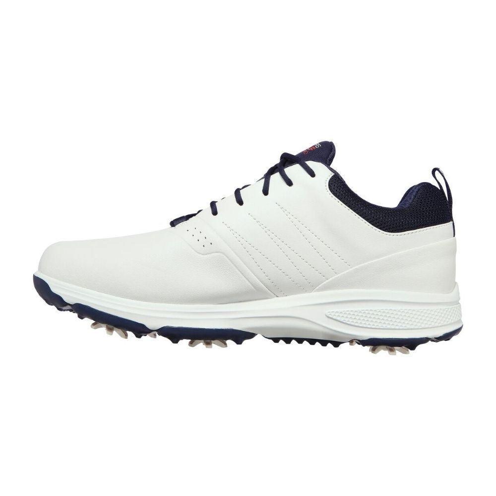 Skechers Go Golf Men's Torque Pro Golf Shoes - White/Navy In India | golfedge | India’s Favourite Online Golf Store | golfedgeindia.com