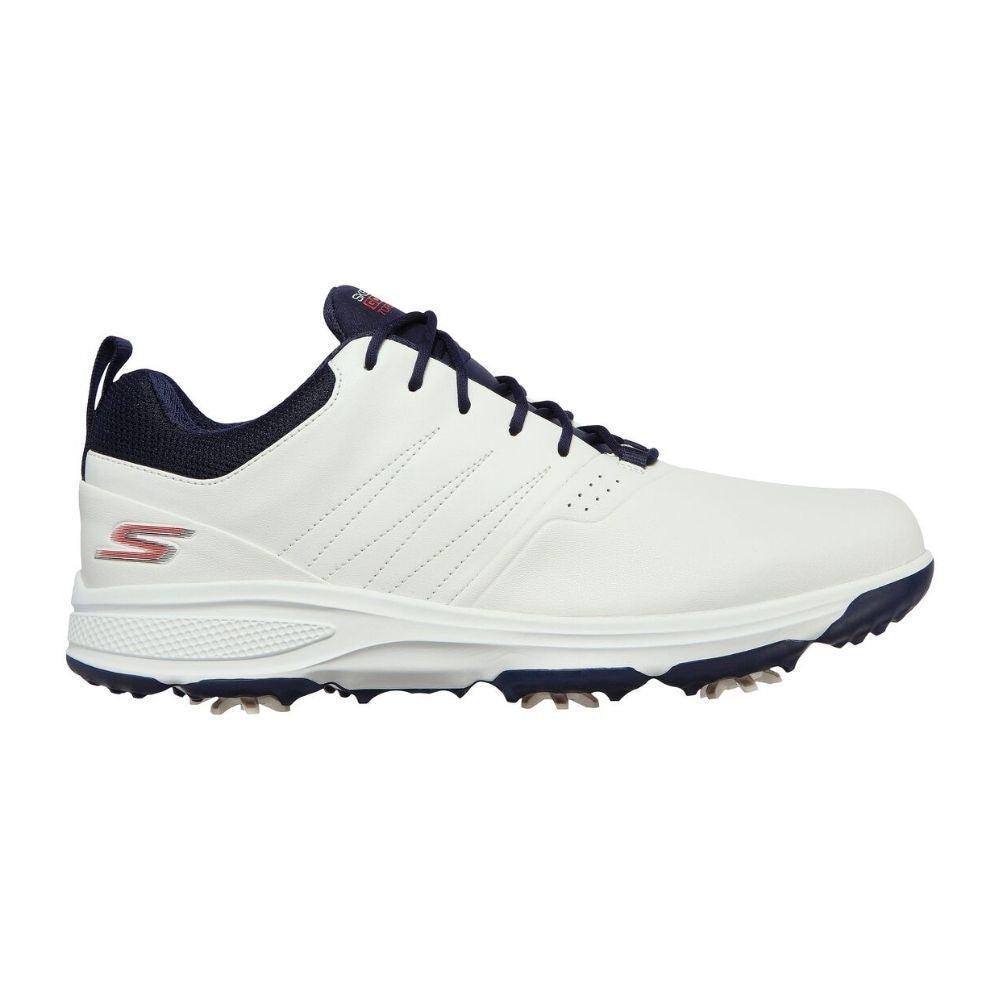 Skechers Go Golf Men's Torque Pro Golf Shoes - White/Navy In India | golfedge | India’s Favourite Online Golf Store | golfedgeindia.com