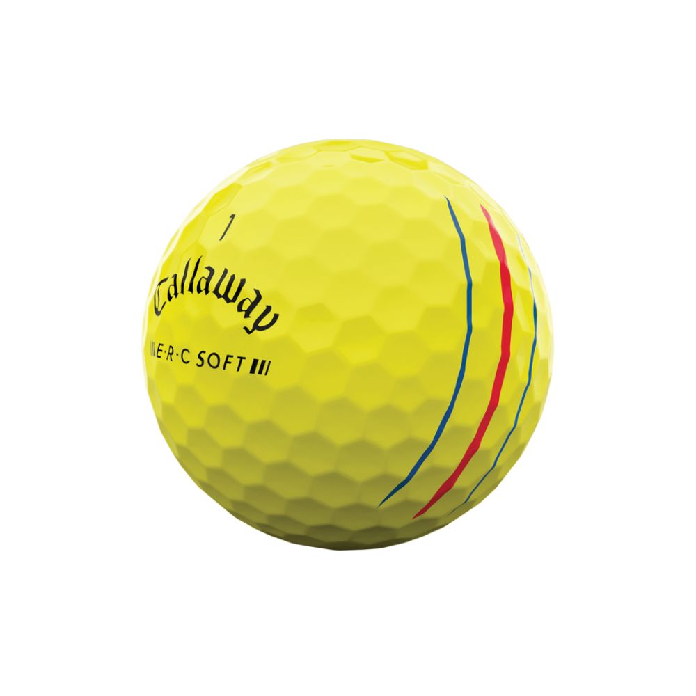 Callaway ERC Soft Triple Track Golf Balls - Yellow
