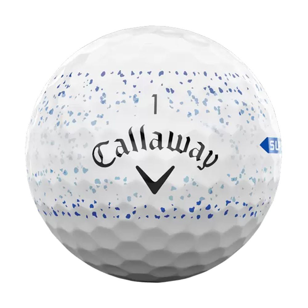 Callaway Supersoft Splatter 360 Golf Balls - White/Blue