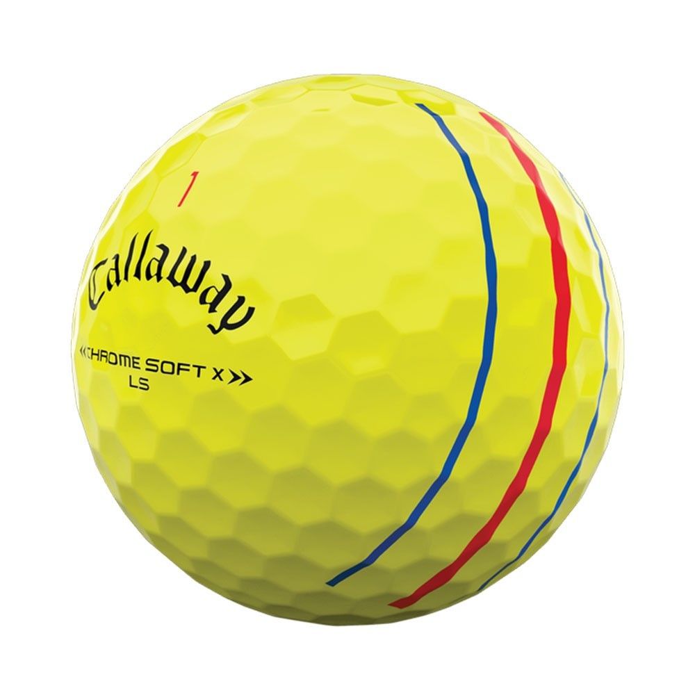 Callaway Chrome Soft X LS Triple Track Golf Balls - Yellow