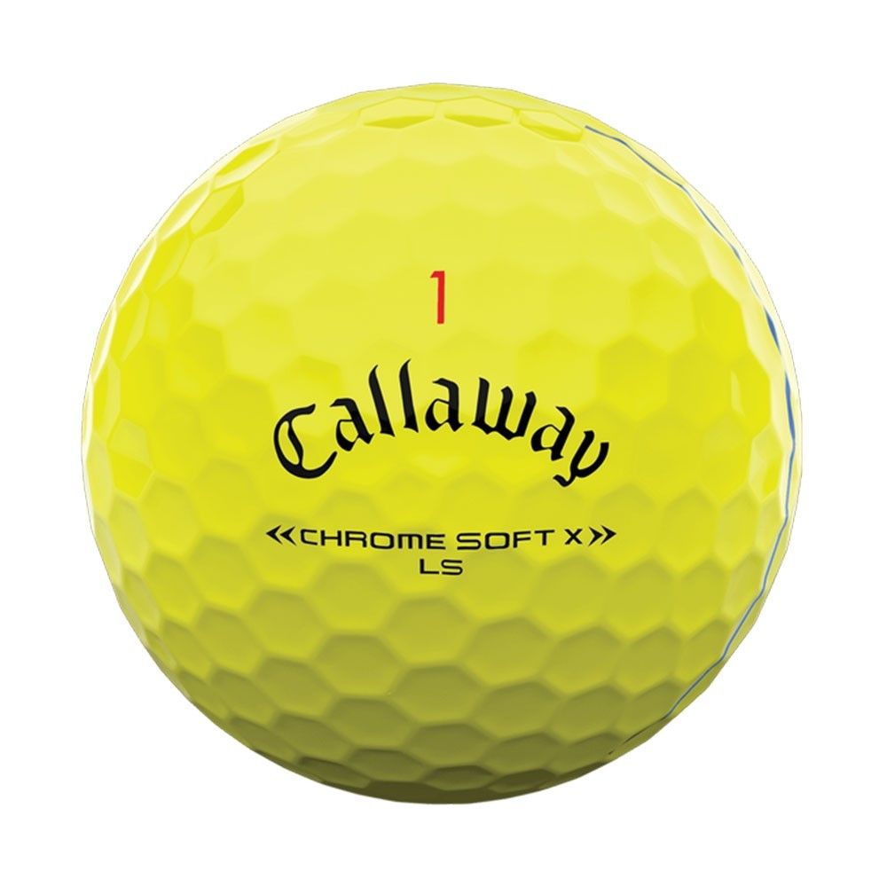 Callaway Chrome Soft X LS Triple Track Golf Balls - Yellow