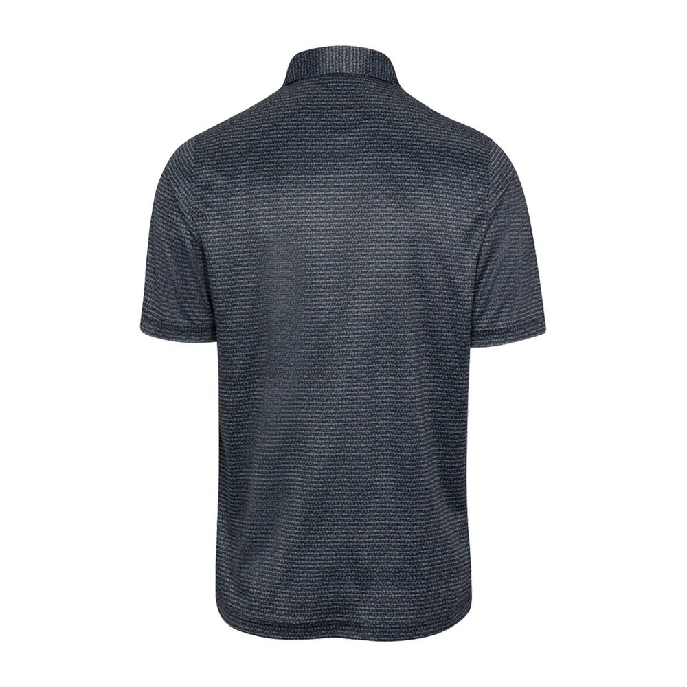 Greg Norman Fin Stripe Golf Polo - Black