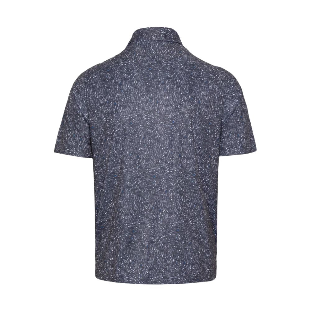 Greg Norman Mini Shark Print Polo - Black