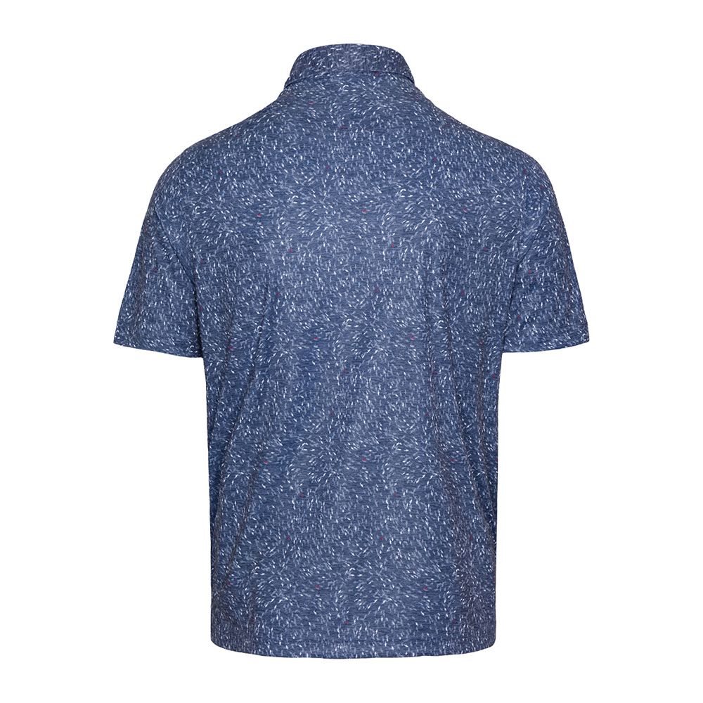 Greg Norman Mini Shark Print Polo - Navy