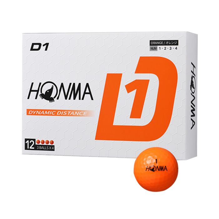 Honma D1 Golf Balls - Orange
