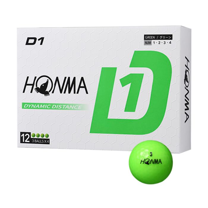 Honma D1 Golf Balls - Green