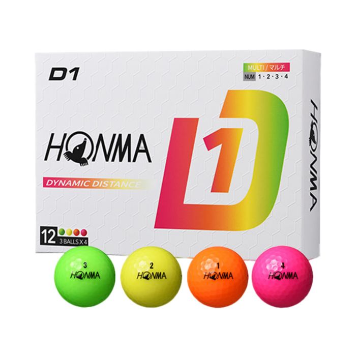 Honma D1 Golf Balls - Multi