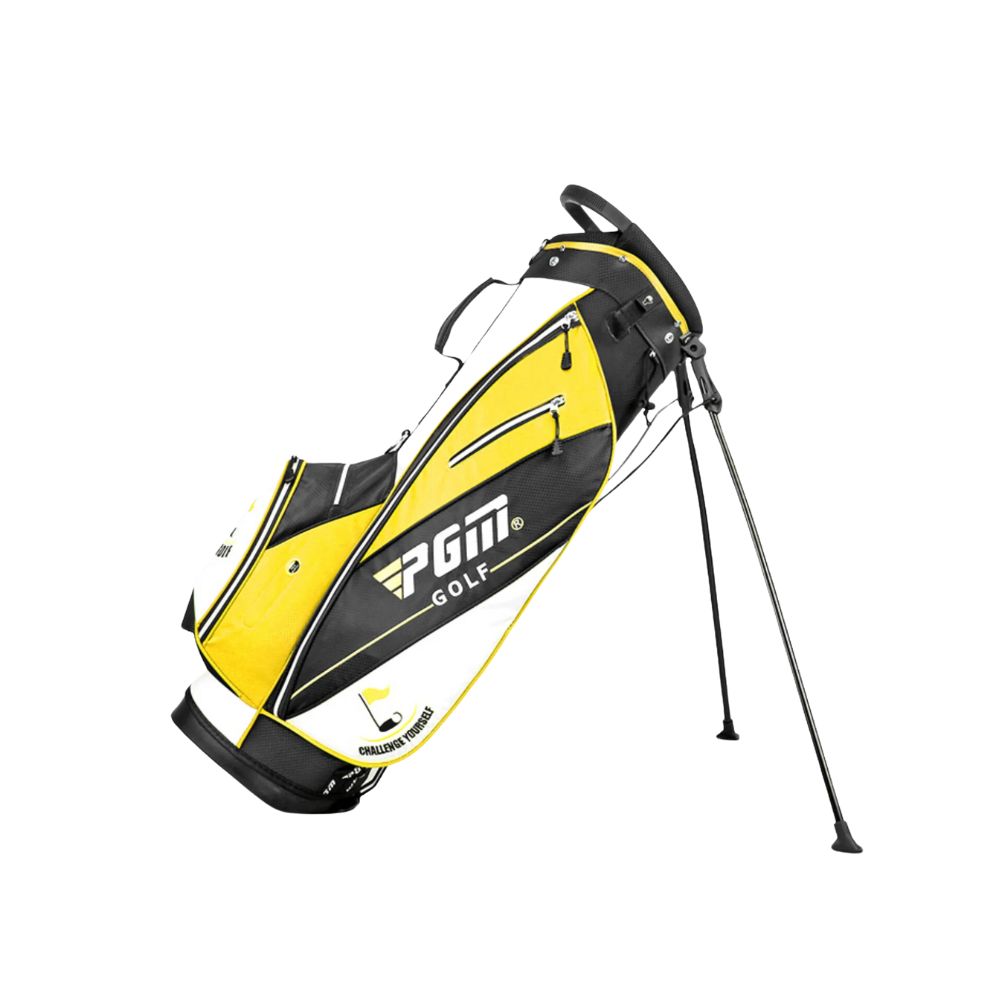 PGM Lightweight 14 Divider Golf Stand Bag - White/Yellow