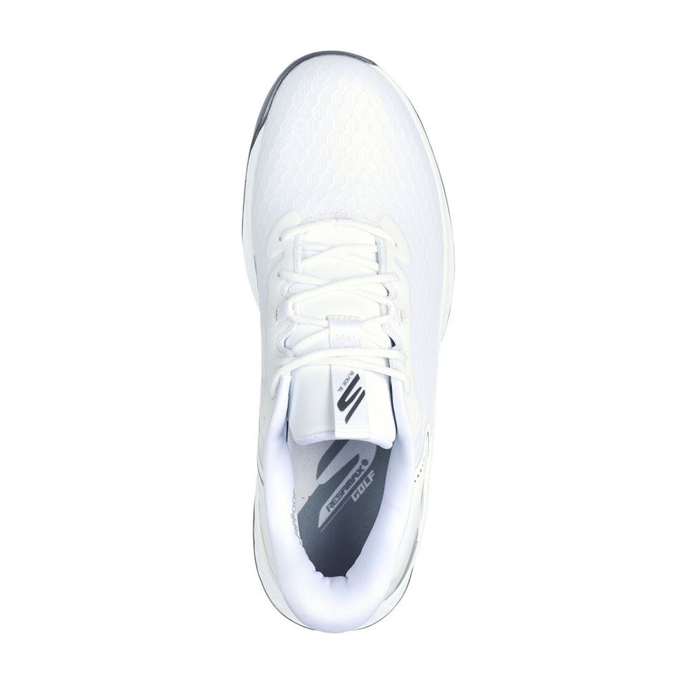Skechers Go Golf Men's Blade GF Slip-Ins Spiked Golf Shoes - White