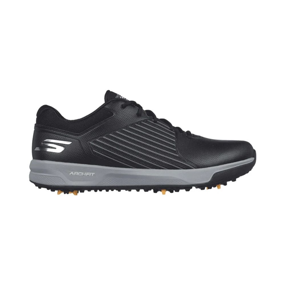 Skechers Go Golf Men's Elite Vortex Arch Fit Spiked Golf Shoes - Black/Grey