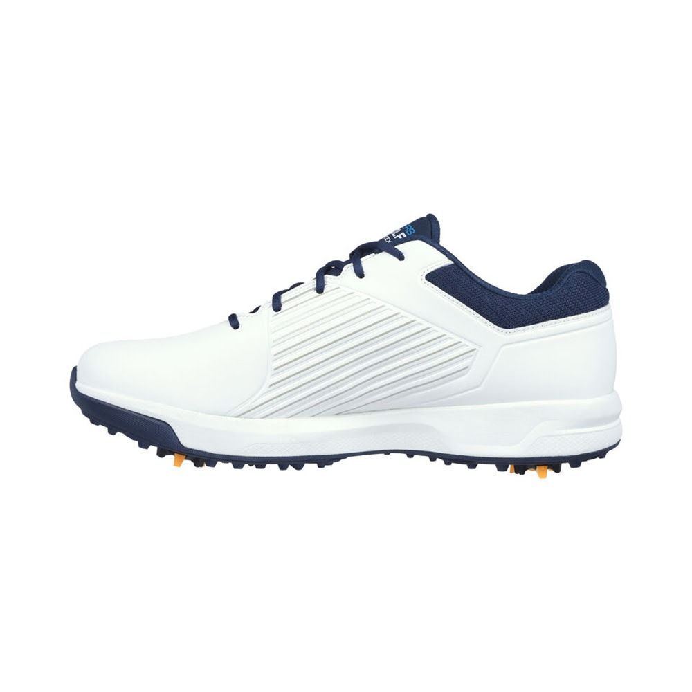 Skechers Go Golf Men's Elite Vortex Arch Fit Spiked Golf Shoes - White/Navy