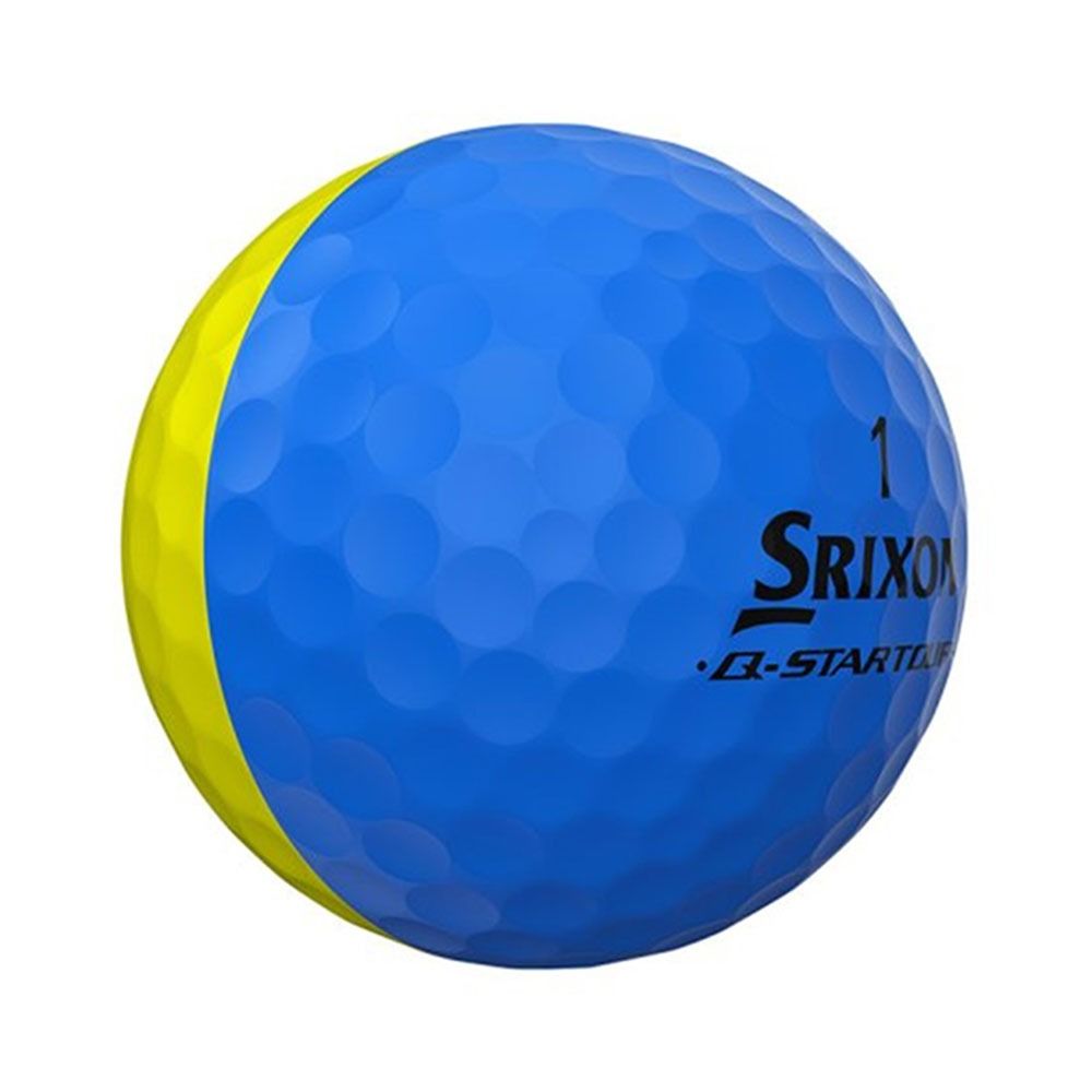 Srixon Q-Star Tour Divide Golf Ball - Yellow/Blue