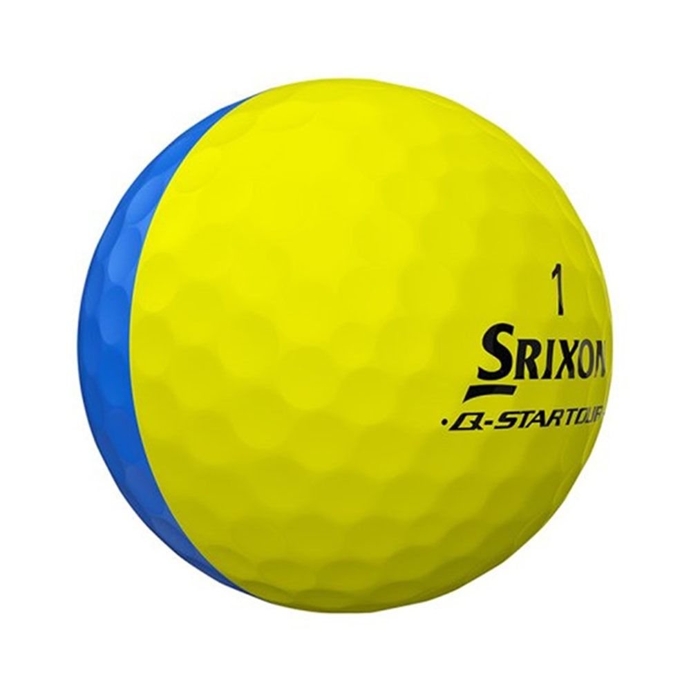 Srixon Q-Star Tour Divide Golf Ball - Yellow/Blue