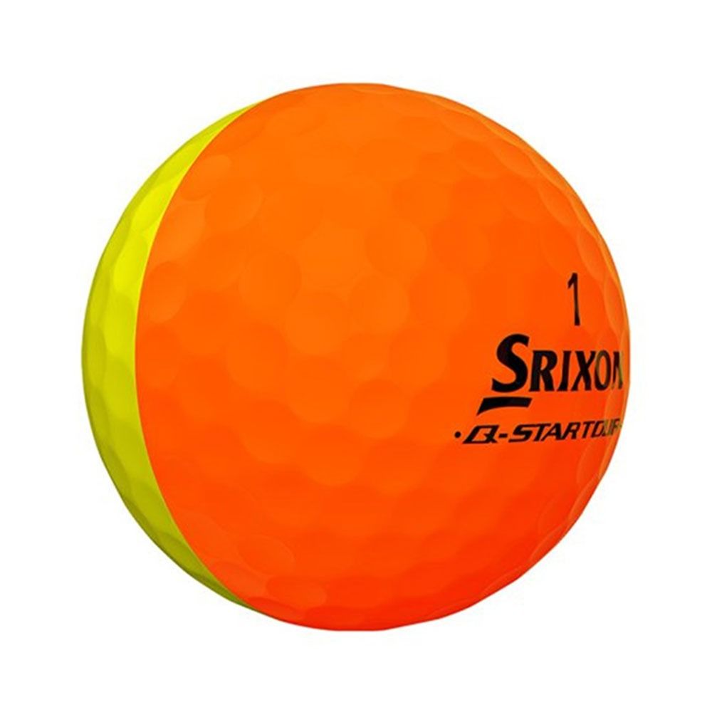 Srixon Q-Star Tour Divide Golf Ball - Yellow/Orange