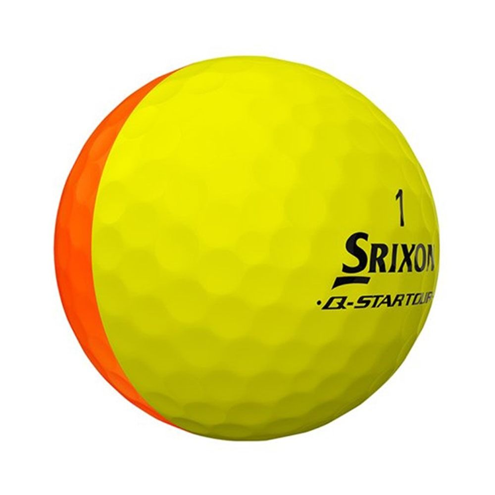 Srixon Q-Star Tour Divide Golf Ball - Yellow/Orange