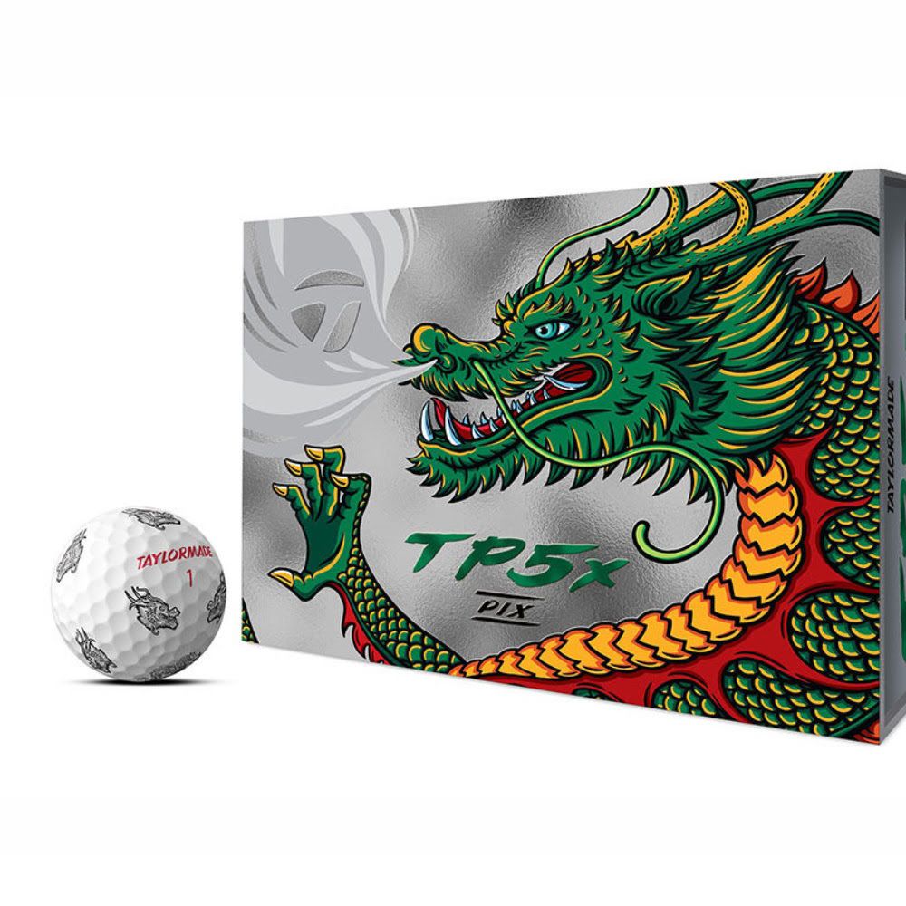 Taylormade TP5x Pix Dragon Golf Balls - Limited Edition