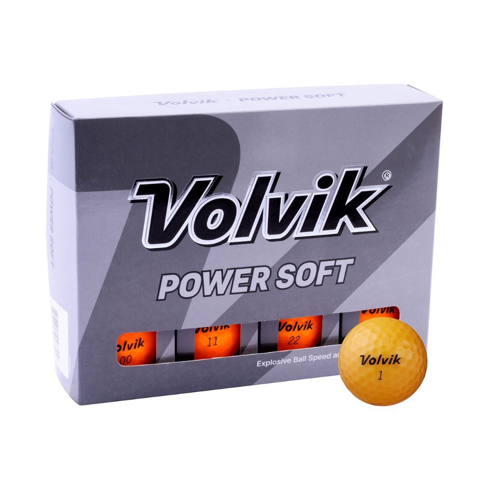 Volvik Power Soft Coloured Golf Ball - Orange