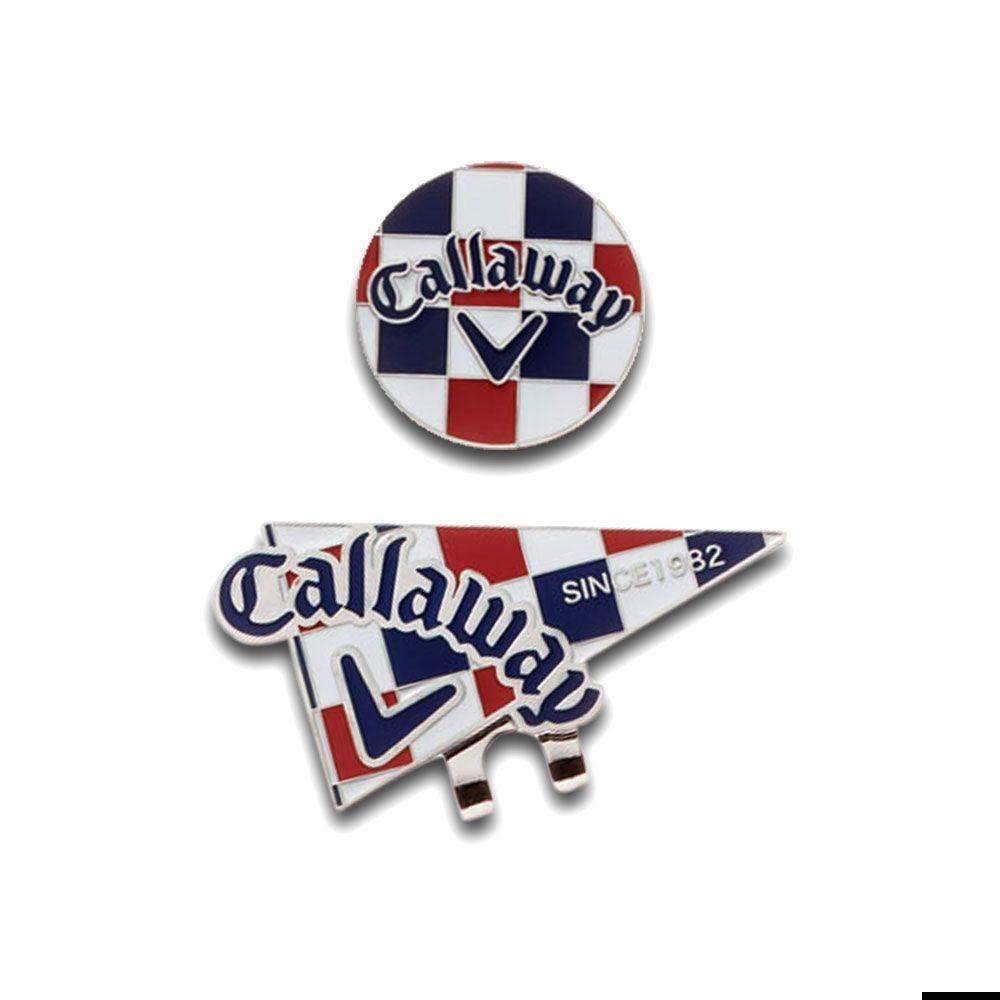 Callaway Flag Hat Clip & Marker - White/Red/Navy In India | golfedge  | India’s Favourite Online Golf Store | golfedgeindia.com
