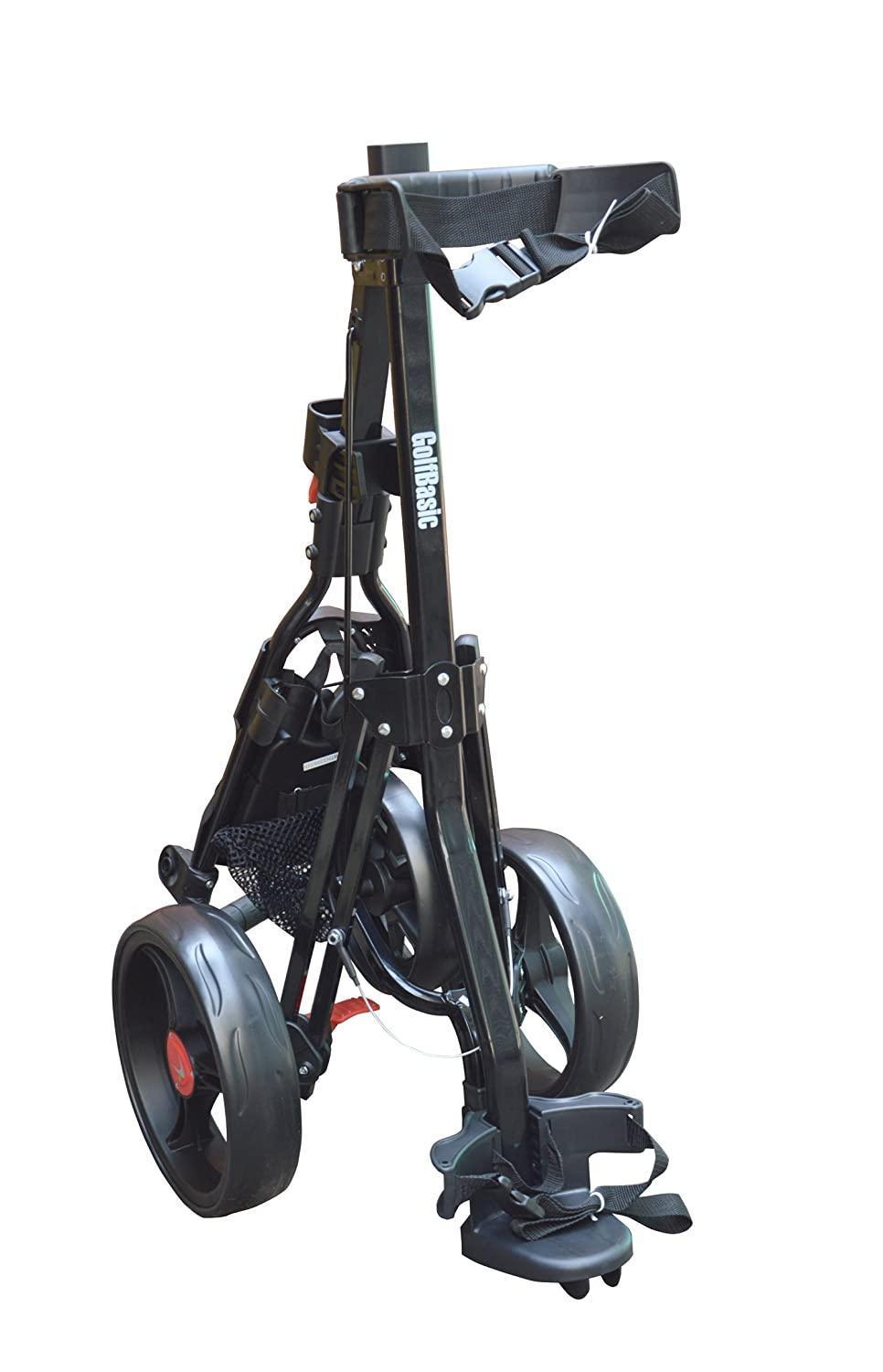 GolfBasic Caddylite 3-Wheel Golf Push Cart with Umbrella Holder In India | golfedge  | India’s Favourite Online Golf Store | golfedgeindia.com