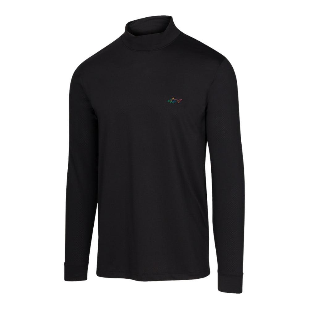 Greg Norman Mesh L/S Mock Neck Tshirt In India | golfedge  | India’s Favourite Online Golf Store | golfedgeindia.com